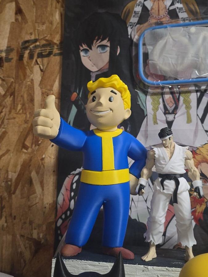 Retro Apocalypse Mascot Figure, 12 Inch 3D Printed Gamer Statue