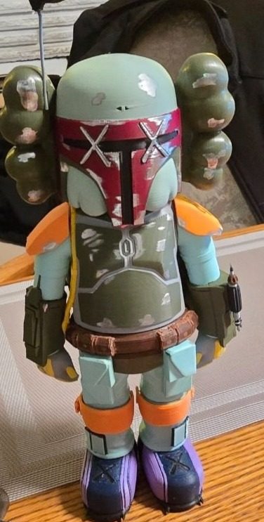Mandalorian-Style Helmet Warrior, 3D Printed Bounty Hunter Figure