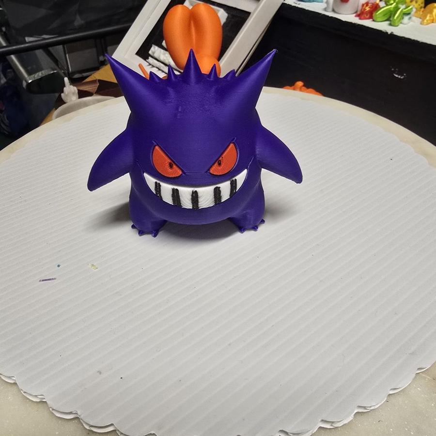 Chibi Ghost Figure, Purple Spooky Anime-Style Collectible