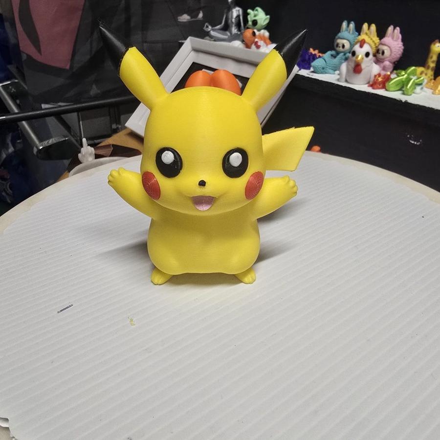 Chibi Electric Mouse Figure, Yellow Anime-Style Collectible