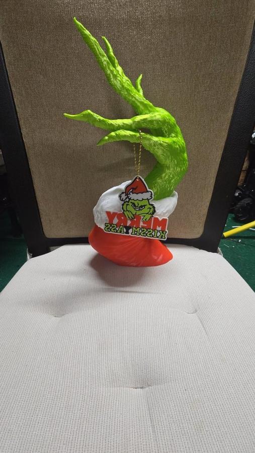 Holiday Green Hand Ornament Holder, 3D Printed Christmas Decor